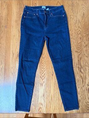 J Crew 10” High-rise Toothpick Dark Blue Women's Jeans